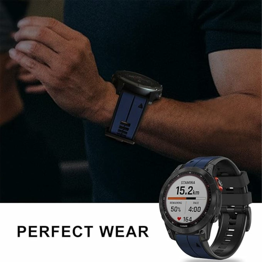 Very Stylish Garmin Smartwatch Silicone Universel Strap - Orange#serie_2