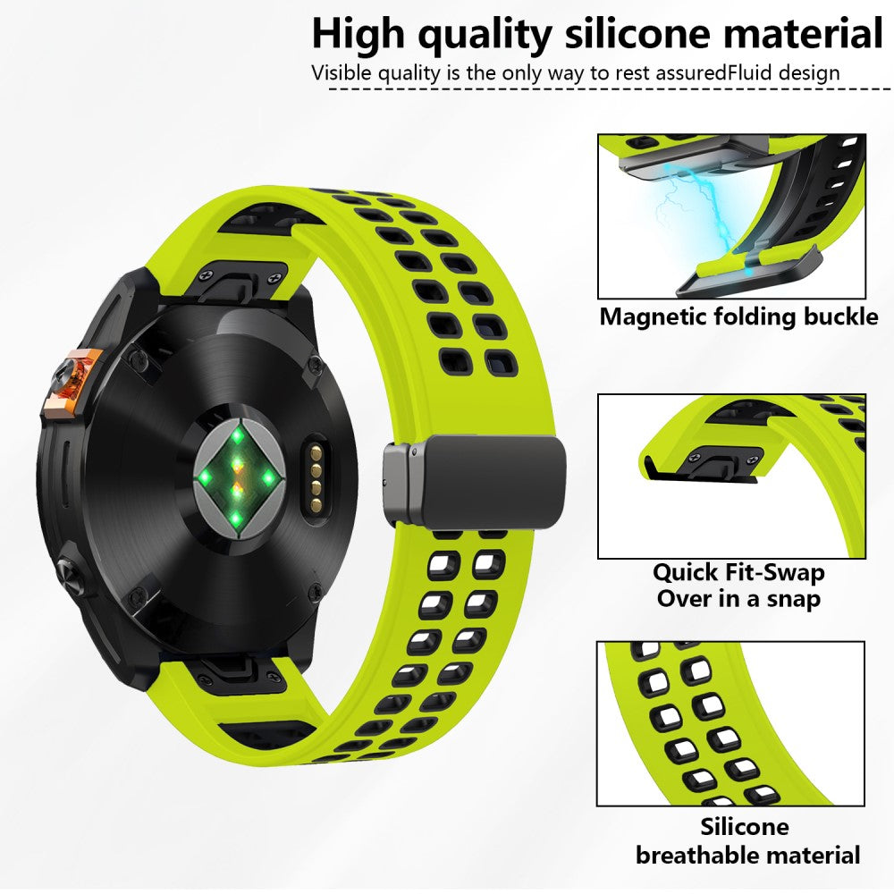 Very Nice Garmin Smartwatch Silicone Universel Strap - Black#serie_4