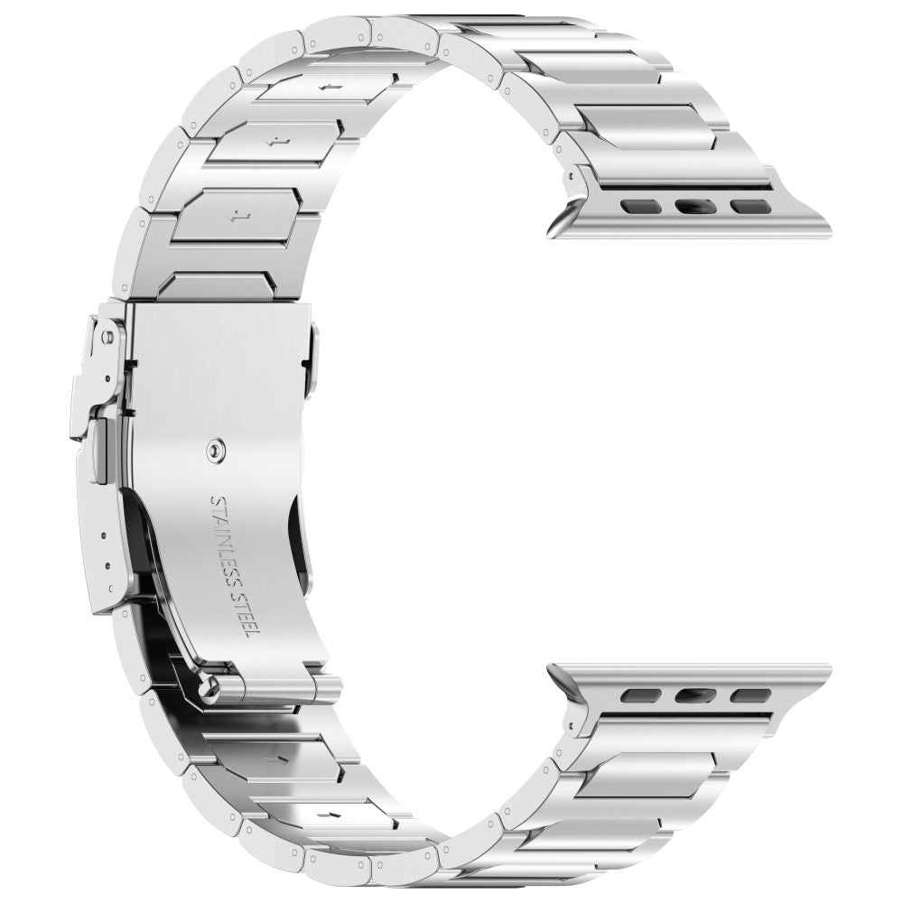 Mega Fashionable Apple Smartwatch Metal Universel Strap - Silver#serie_2