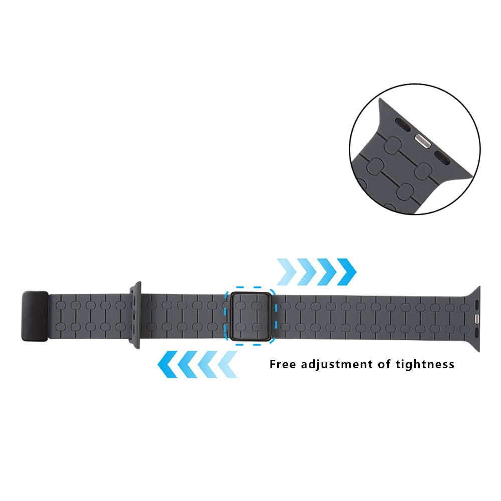 Mega Sweet Apple Smartwatch Silicone Universel Strap - Black#serie_1