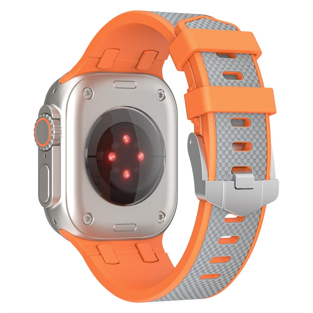 Stylish Apple Smartwatch Silicone Universel Strap - Orange#serie_1