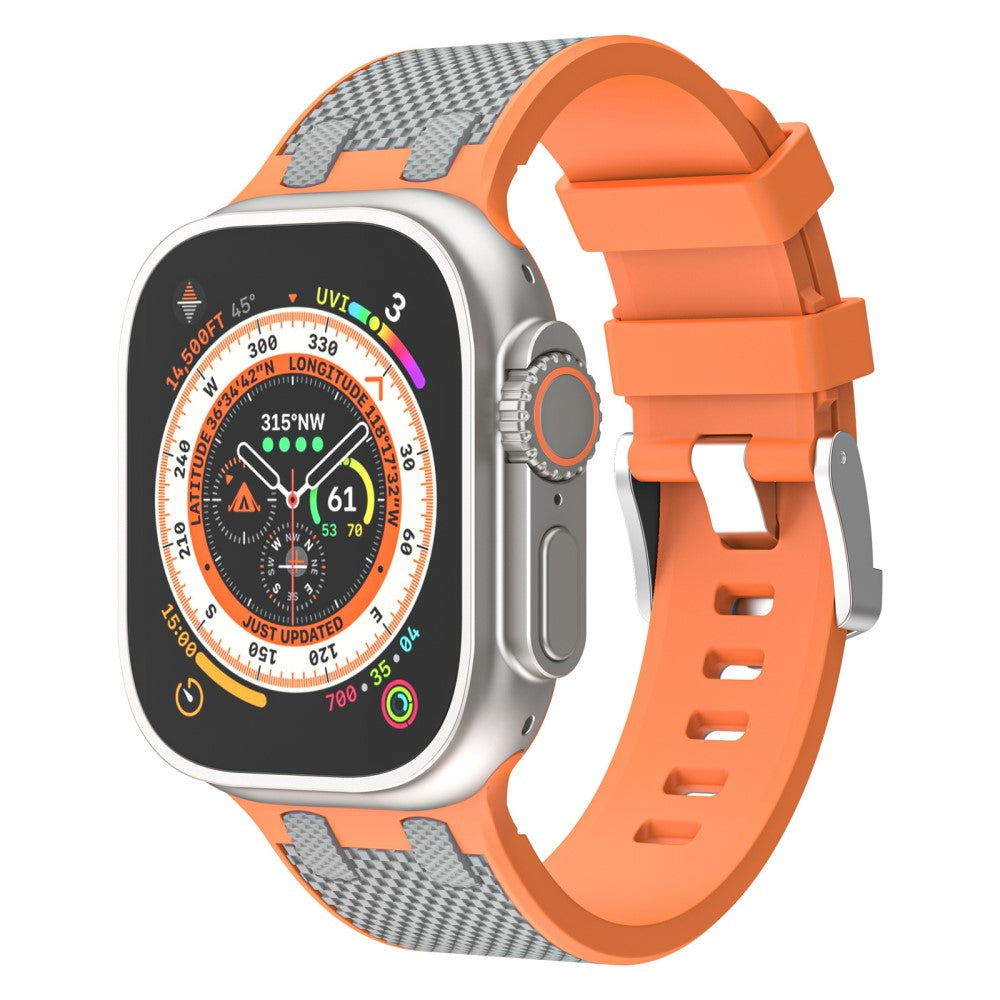 Mega Cool Apple Smartwatch Silicone Universel Strap - Orange#serie_1