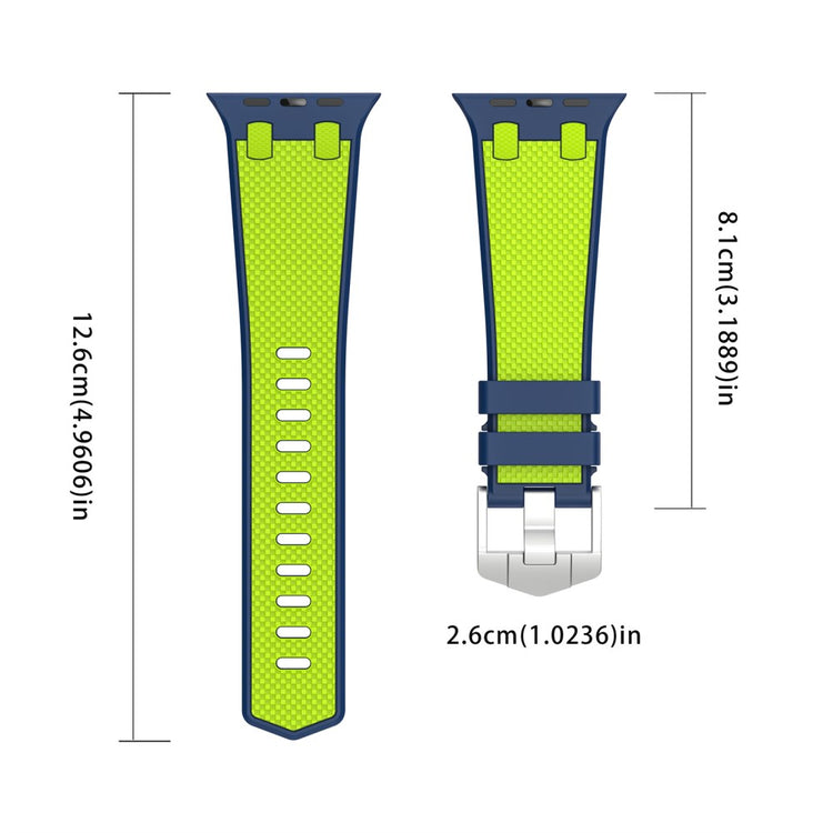 Mega Cool Apple Smartwatch Silicone Universel Strap - Green#serie_6