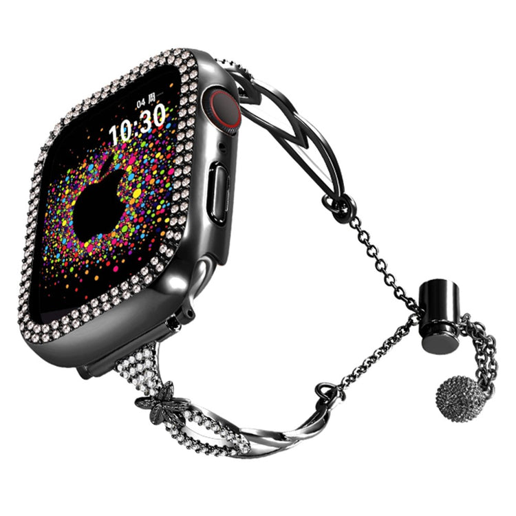 Super Fantastic Apple Smartwatch Rhinestone Universel Strap - Black#serie_1