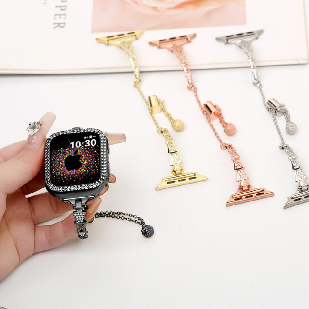 Mega Nice Apple Smartwatch Rhinestone Universel Strap - Black#serie_1