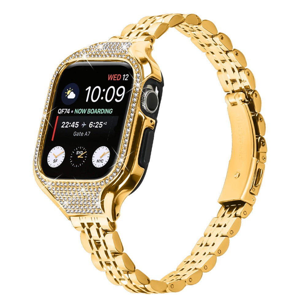 Really Fancy Apple Smartwatch Rhinestone Universel Strap - Gold#serie_3