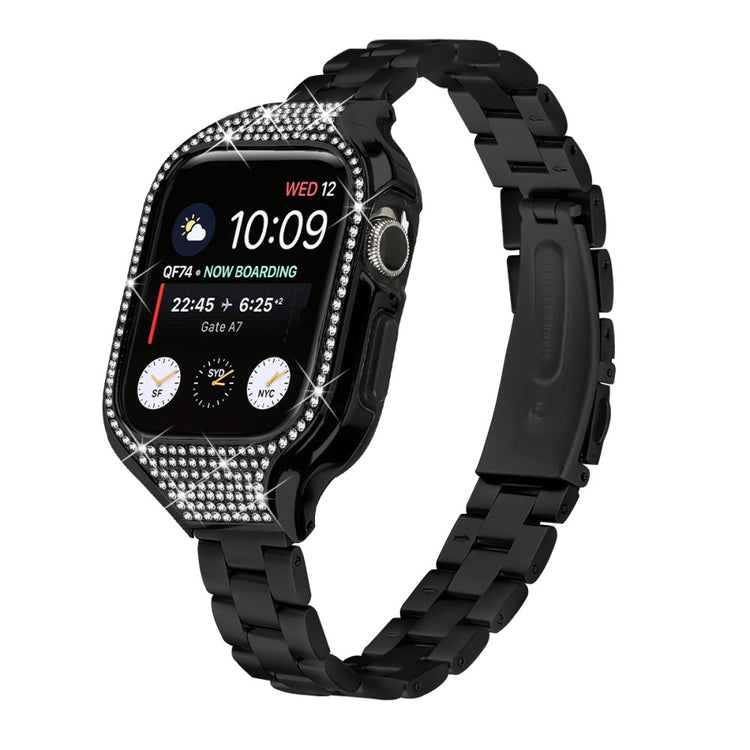 Mega Neat Apple Smartwatch Rhinestone Universel Strap - Black#serie_1