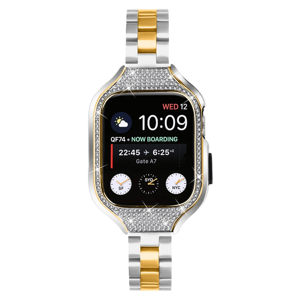 Super Elegant Apple Smartwatch Rhinestone Universel Strap - Gold#serie_2