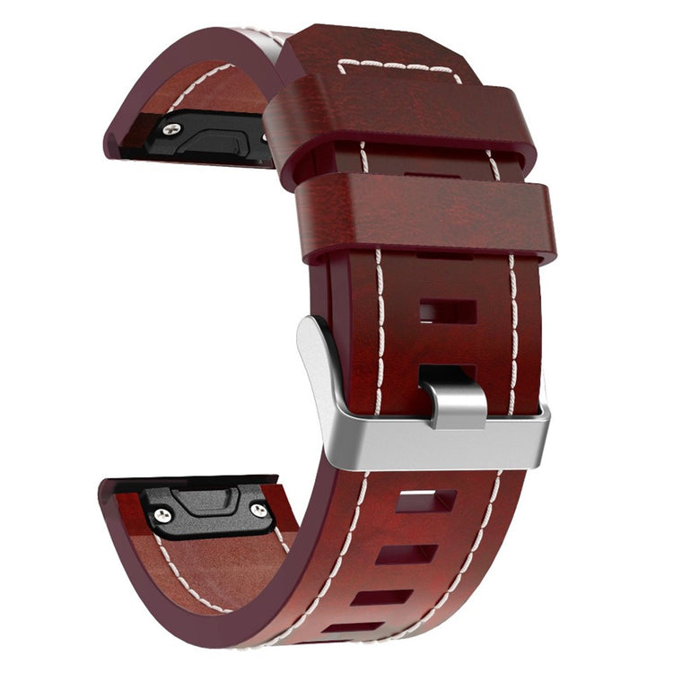 Sweet Garmin Smartwatch Genuine Leather Universel Strap - Brown#serie_2