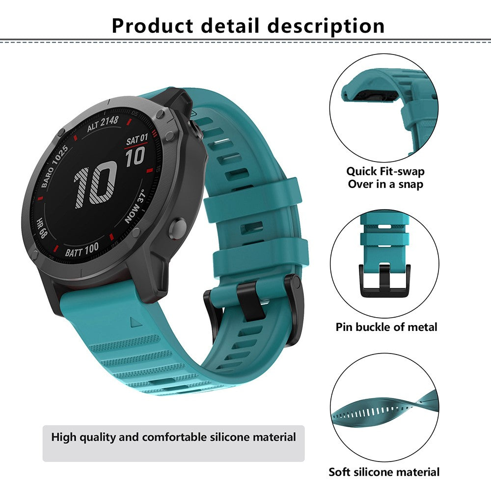 Really Beautiful Garmin Smartwatch Silicone Universel Strap - Blue#serie_13