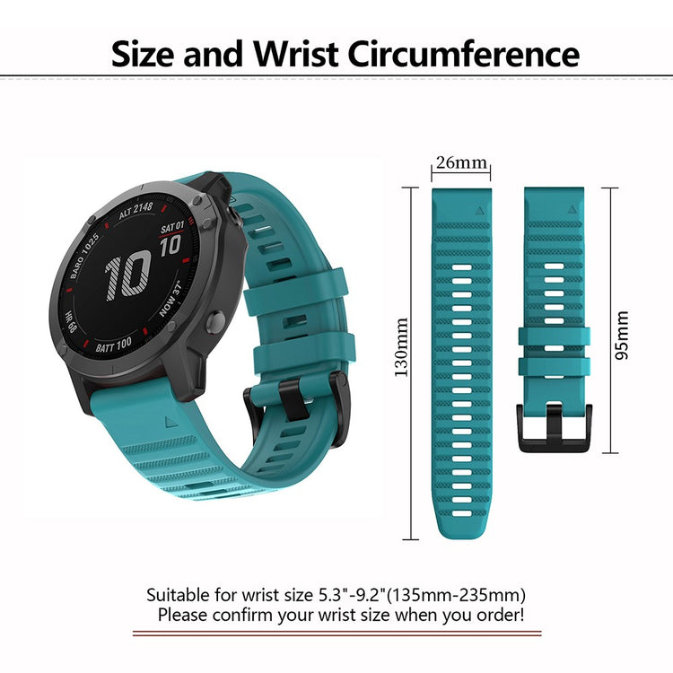 Really Beautiful Garmin Smartwatch Silicone Universel Strap - Blue#serie_13