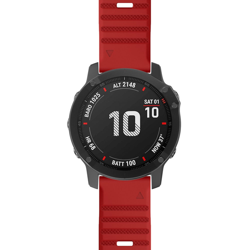 Super Nice Garmin Smartwatch Silicone Universel Strap - Red#serie_5