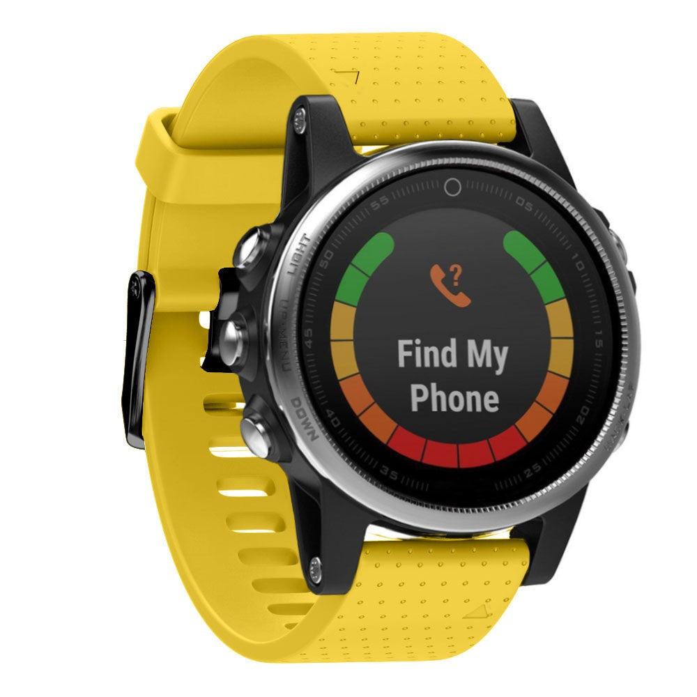 Mega Pleasant Garmin Smartwatch Silicone Universel Strap - Yellow#serie_6