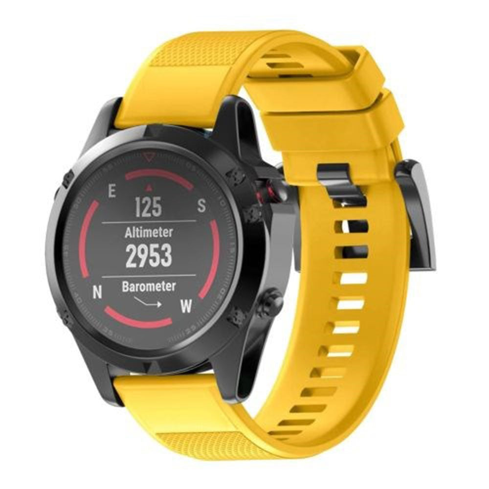 Durable Garmin Smartwatch Silicone Universel Strap - Yellow#serie_7