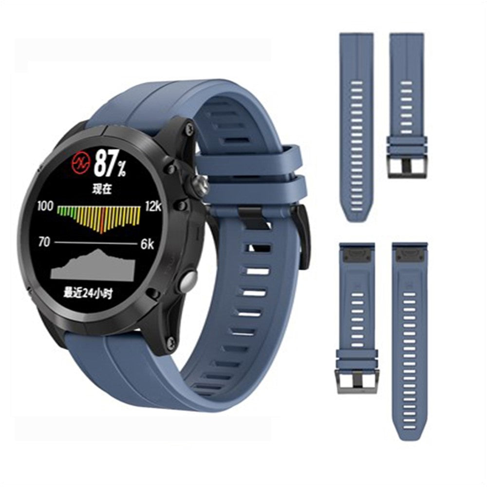 Very Beautiful Garmin Smartwatch Silicone Universel Strap - Blue#serie_4