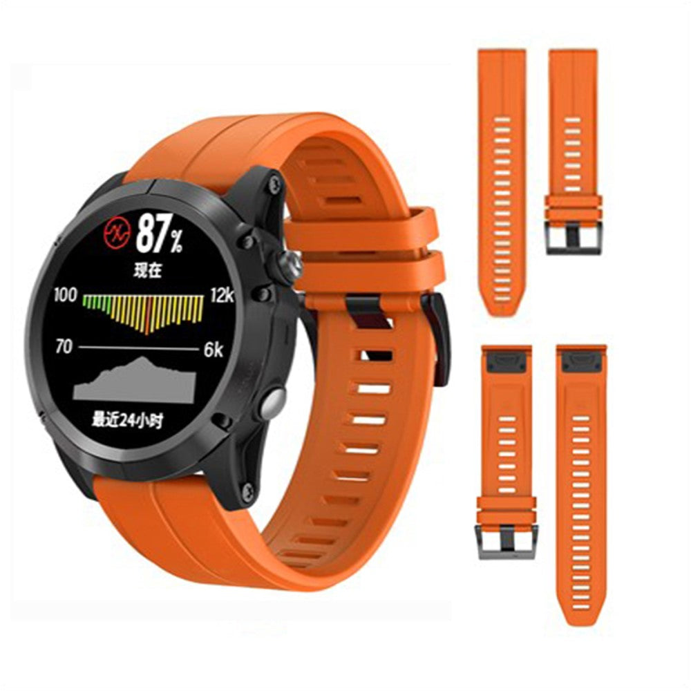 Very Beautiful Garmin Smartwatch Silicone Universel Strap - Orange#serie_5