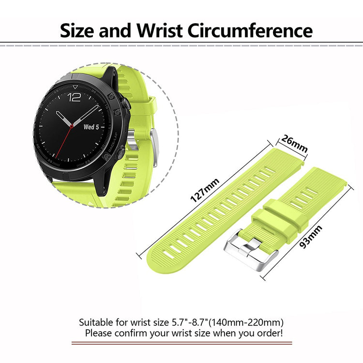 Cool Garmin Smartwatch Silicone Universel Strap - White#serie_2