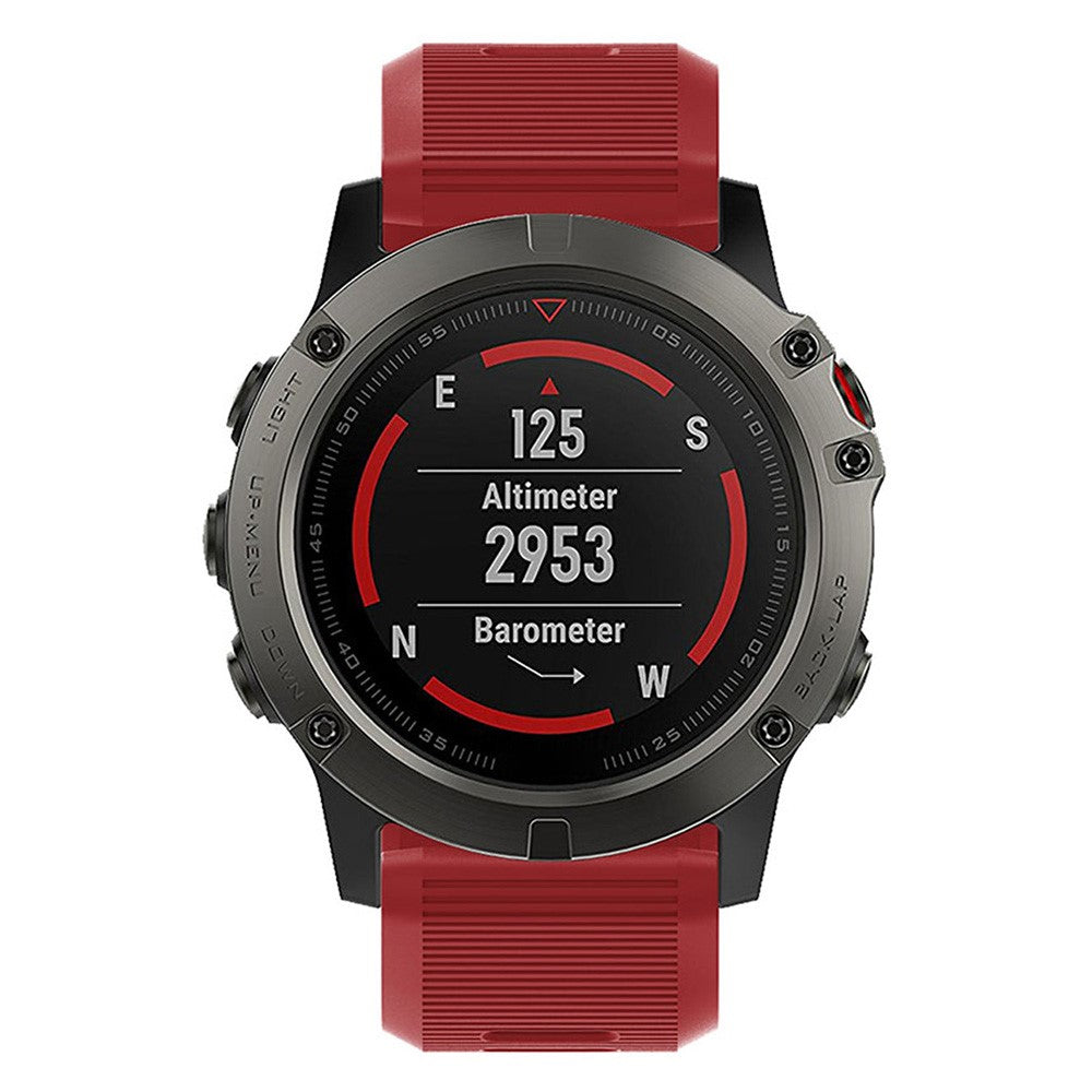 Cool Garmin Smartwatch Silicone Universel Strap - Red#serie_5