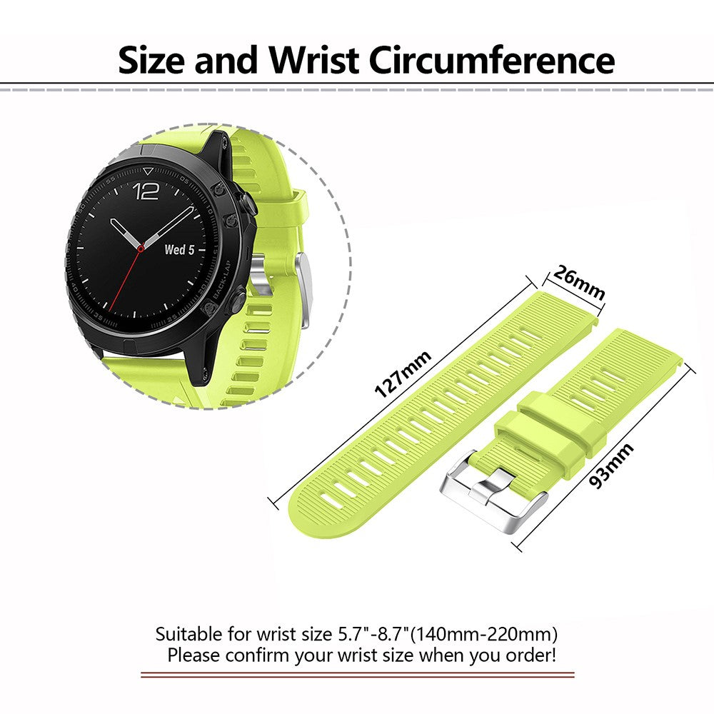 Cool Garmin Smartwatch Silicone Universel Strap - Green#serie_10