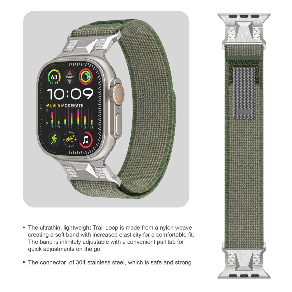 Absolutely Agreeable Apple Smartwatch Nylon Universel Strap - Green#serie_1