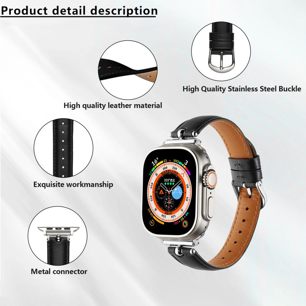 Superb Apple Smartwatch Pu Leather Universel Strap - Brown#serie_10