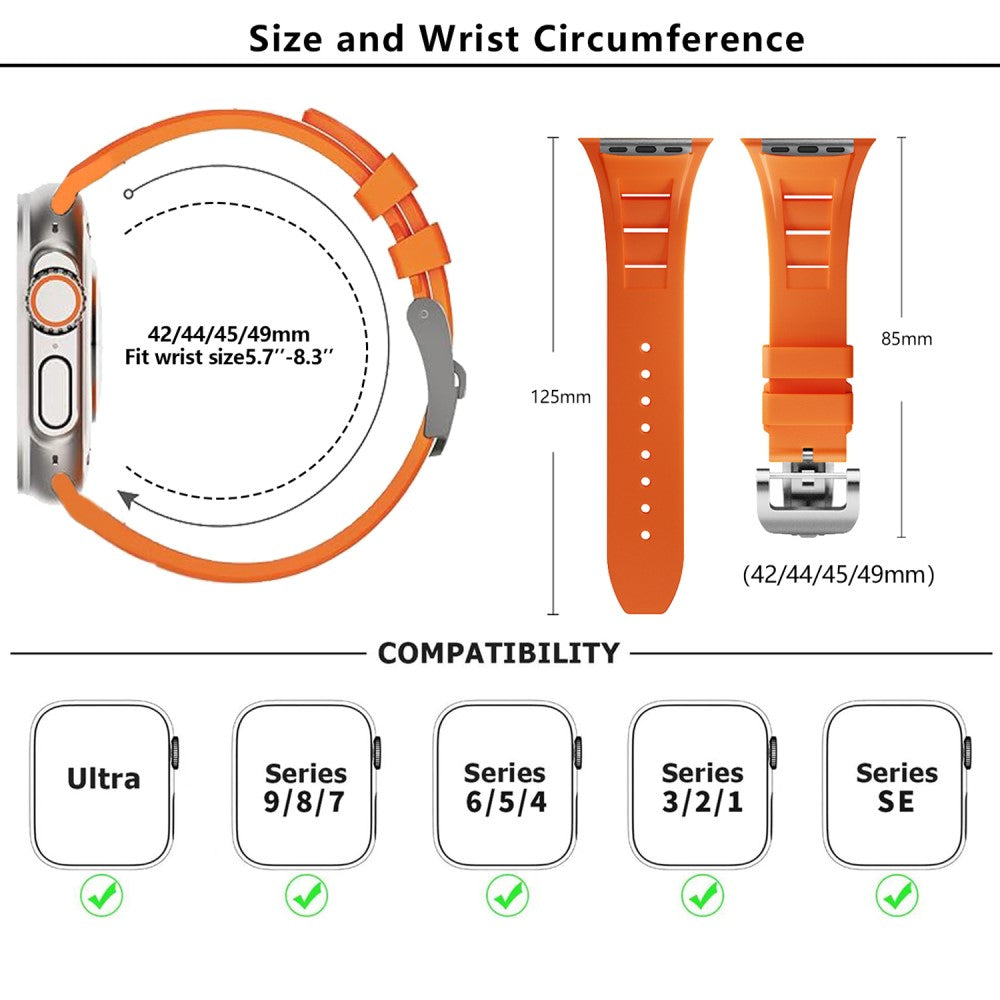 Remarkably Tough Apple Smartwatch Silicone Universel Strap - Silver#serie_4