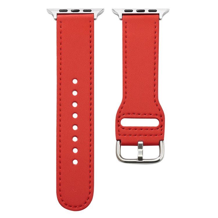 Absolutely Nice Apple Smartwatch Pu Leather Universel Strap - Red#serie_4