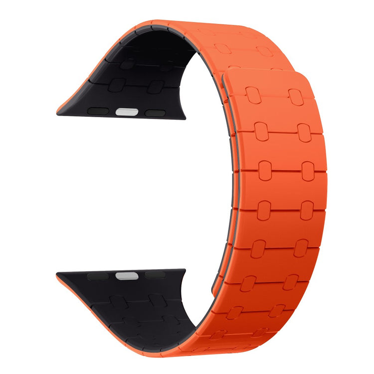 Super Stylish Apple Smartwatch Silicone Universel Strap - Orange#serie_6