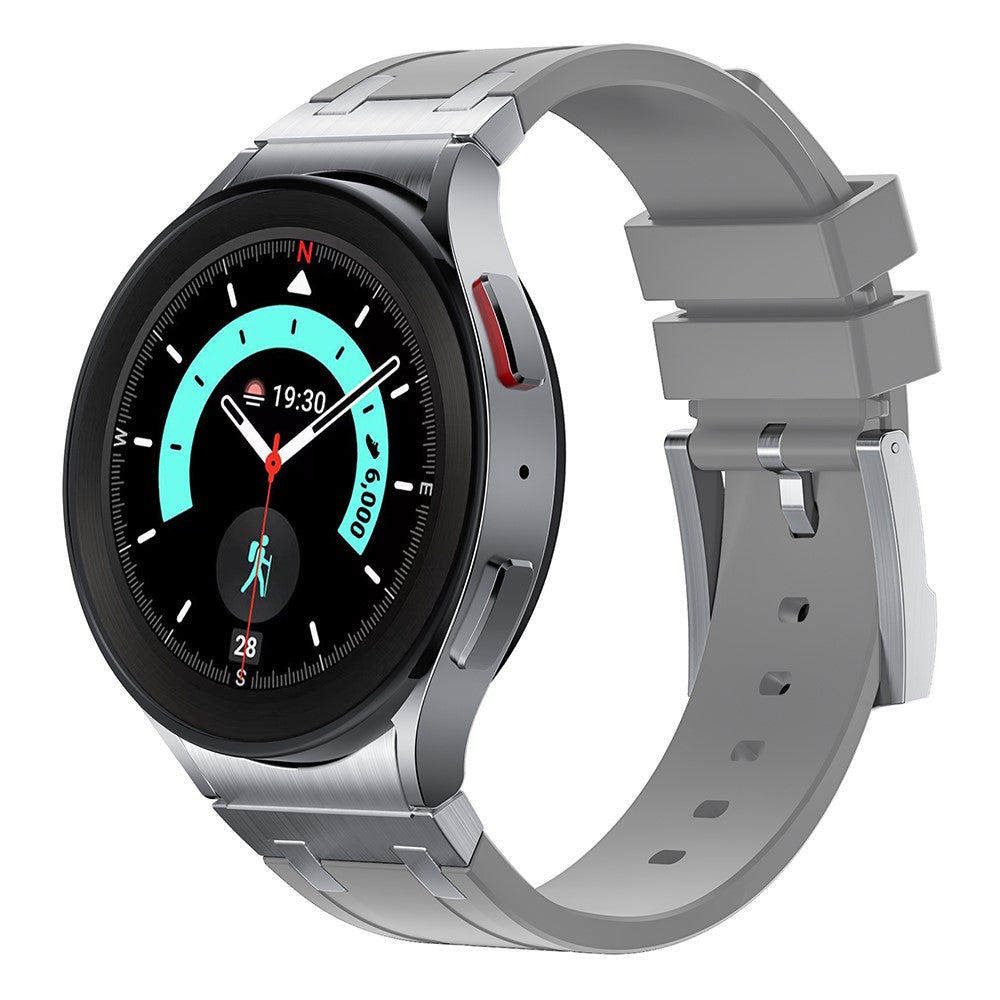 Samsung Galaxy Watch 5 (40mm) / Samsung Galaxy Watch 6 Classic (43mm) Silicone Universel Strap - Silver#serie_9