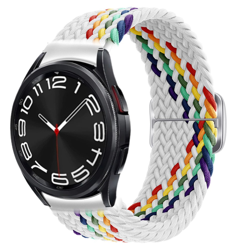 Very Beautiful Samsung Smartwatch Nylon Universel Strap - White#serie_1