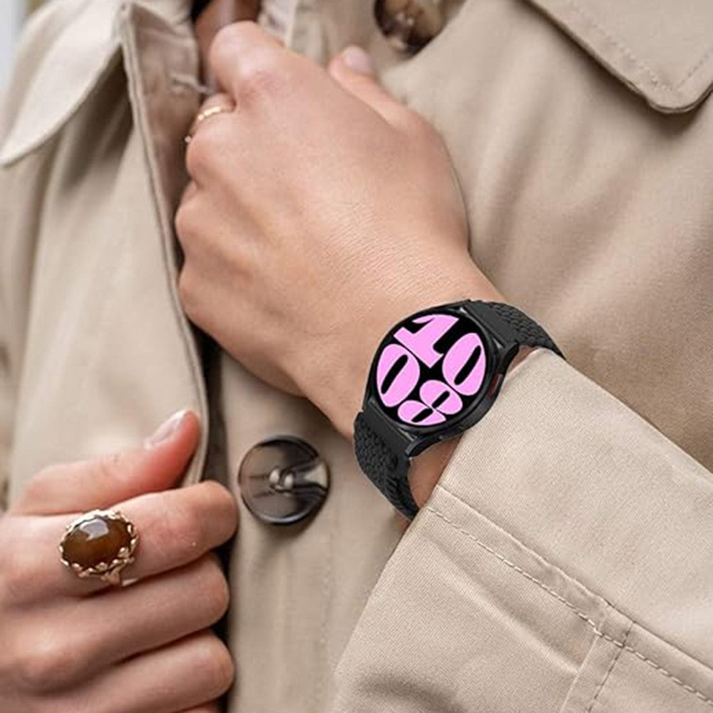 Super Stylish Smartwatch Nylon Universel Strap - Pink#serie_19