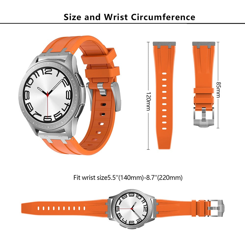 Really Beautiful Smartwatch Silicone Universel Strap - Silver#serie_10