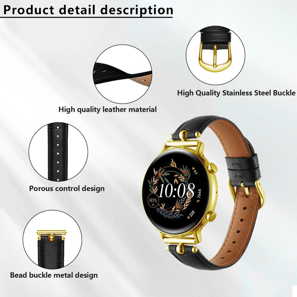 Samsung Galaxy Watch 5 Pro / Samsung Galaxy Watch 6 Classic (47mm) Genuine Leather Universel Strap - Brown#serie_5