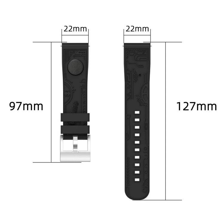 Mega Fantastic Smartwatch Silicone Universel Strap - White#serie_2