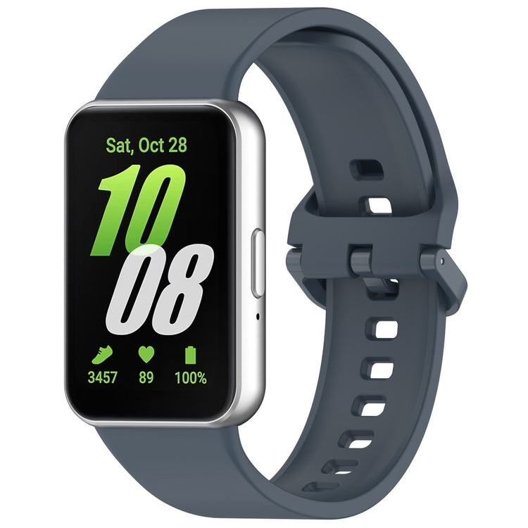 Sweet Samsung Galaxy Fit 3 Silicone Strap - Silver#serie_10