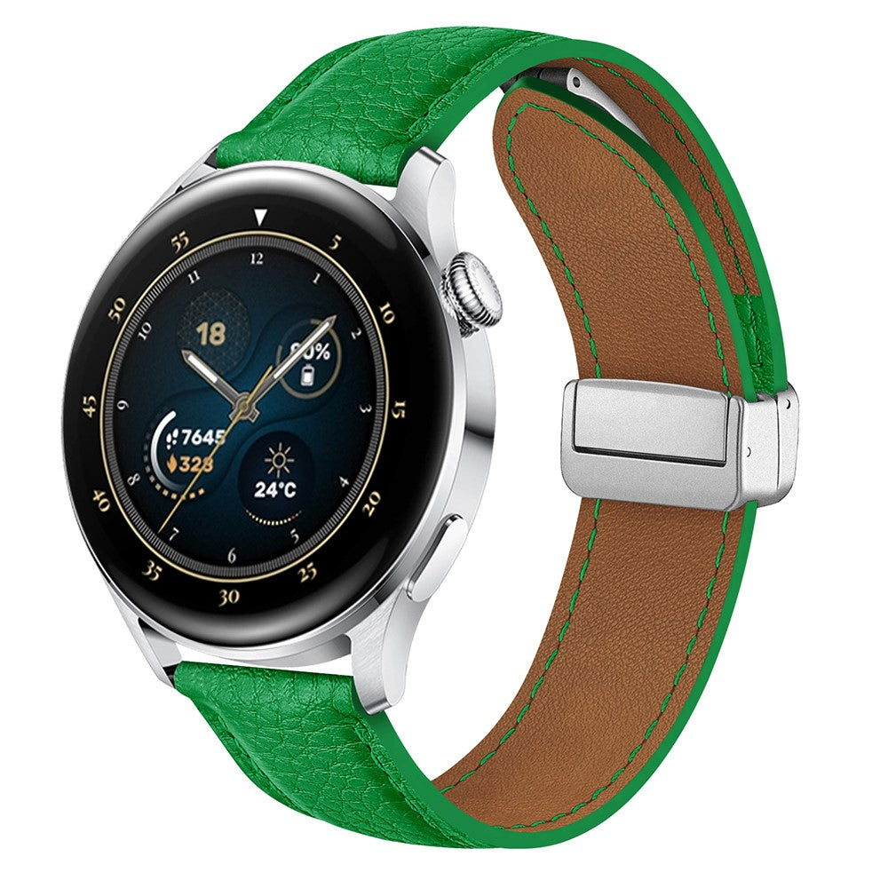 Super Stylish Smartwatch Pu Leather Universel Strap - Green#serie_3