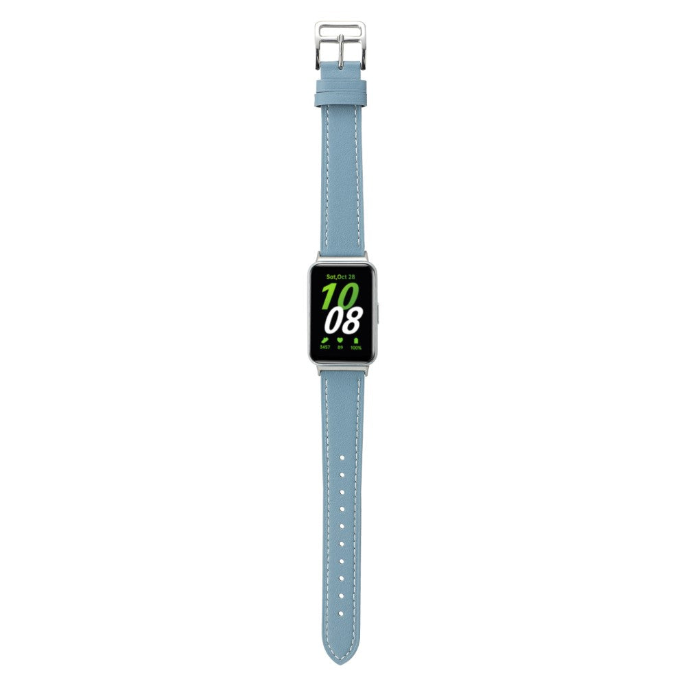 Super Strong Samsung Galaxy Fit 3 Genuine Leather Strap - Blue#serie_4