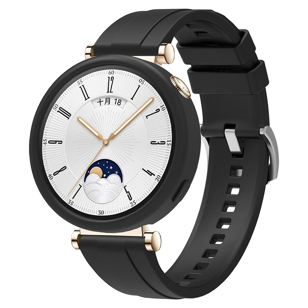 Absolutely Agreeable Huawei Watch GT 4 41mm Silicone Strap - Black#serie_1