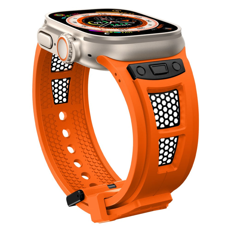 Mega Nice Apple Smartwatch Silicone Universel Strap - Orange#serie_1