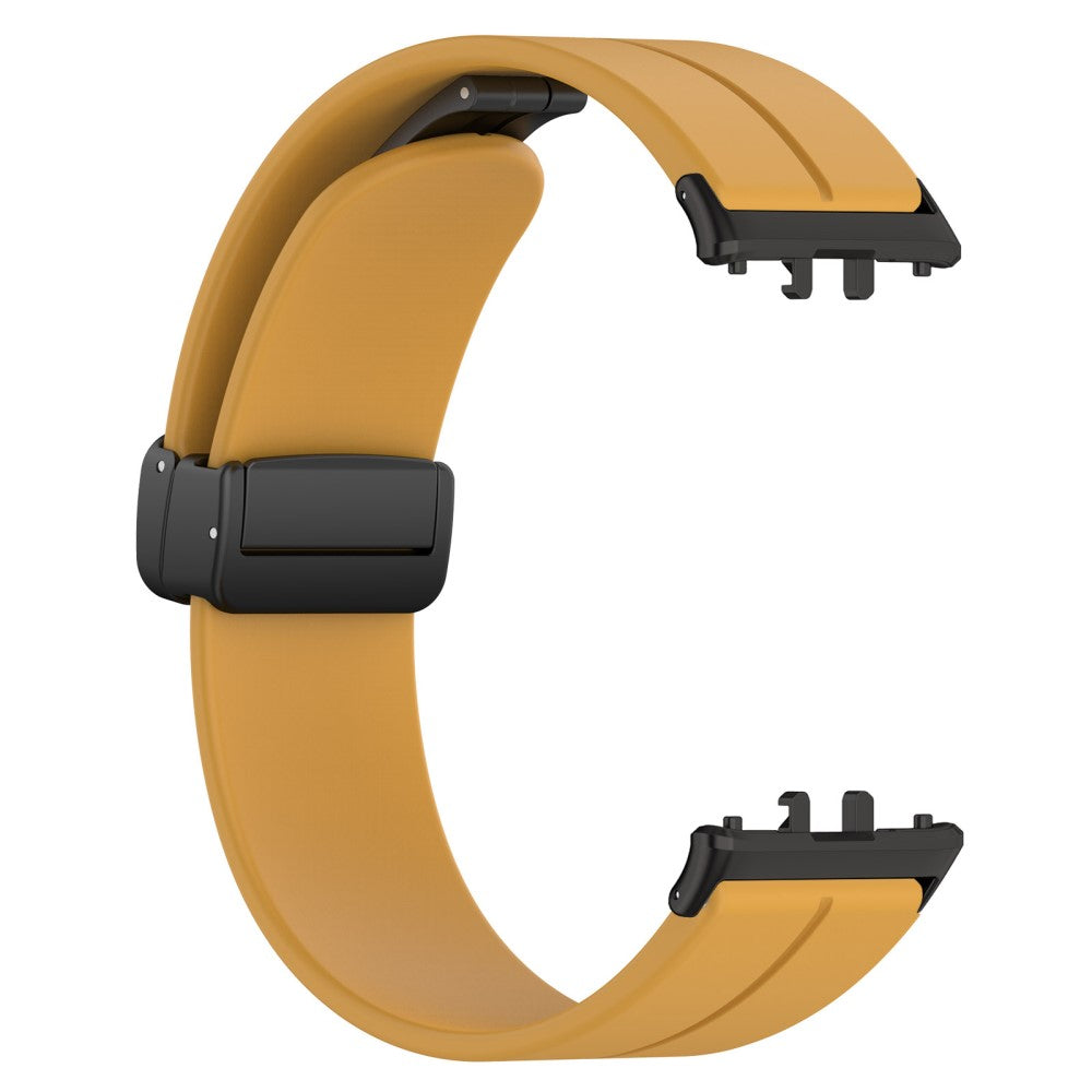 Super Comfortable Samsung Galaxy Fit 3 Silicone Strap - Yellow#serie_7