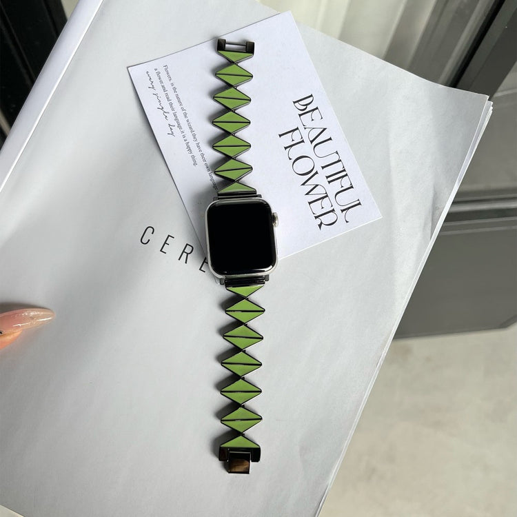 Absolutely Durable Apple Smartwatch Metal Universel Strap - Green#serie_7