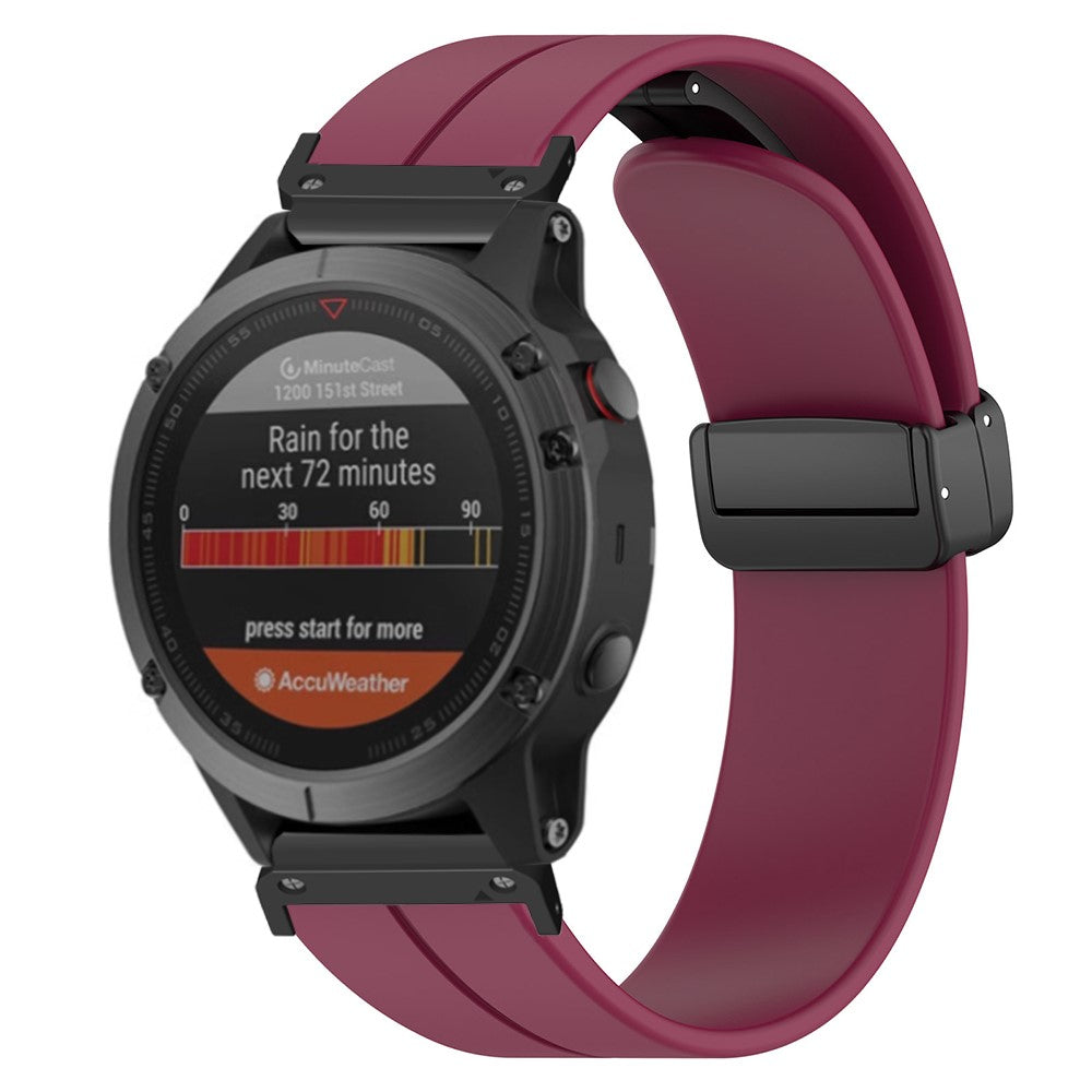 Comfortable Garmin Smartwatch Silicone Universel Strap - Red#serie_7