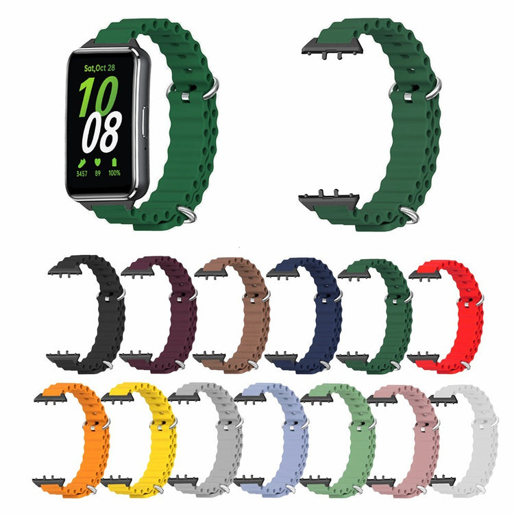 Samsung Galaxy Fit3 Replacement Strap Drop-resistant Silicone Watch Band - Army Green#serie_1