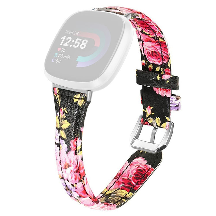 Fitbit Versa 3 / Fitbit Versa 4 Genuine Leather Universel Strap - Pink#serie_2