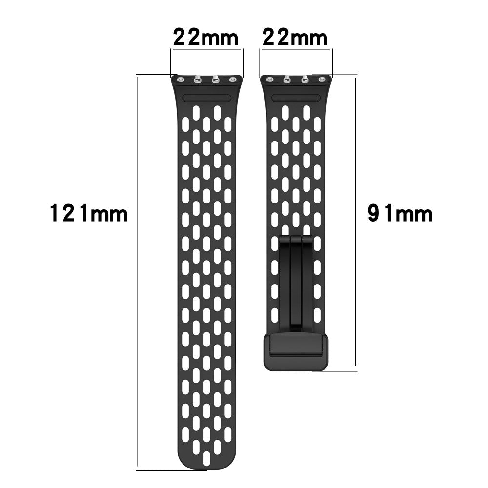 Wrist Band Samsung Galaxy Fit3 R930 Magnetic Silicone Smartwatch Bracelet Strap - Red#serie_3