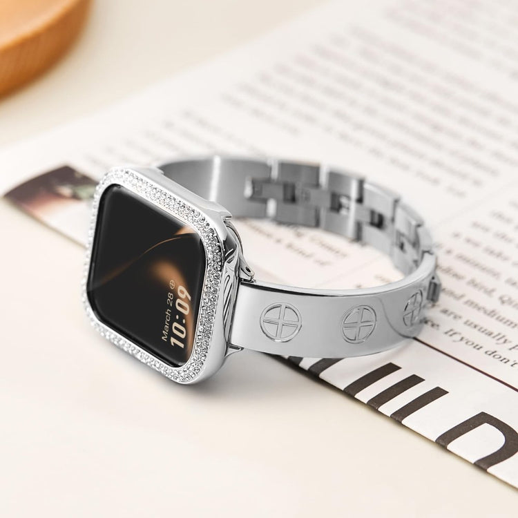 Super Stylish Apple Smartwatch Metal Universel Strap - Silver#serie_4