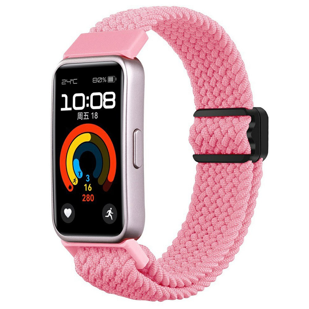 Mega Stylish Huawei Band 8 Nylon Strap - Pink#serie_12