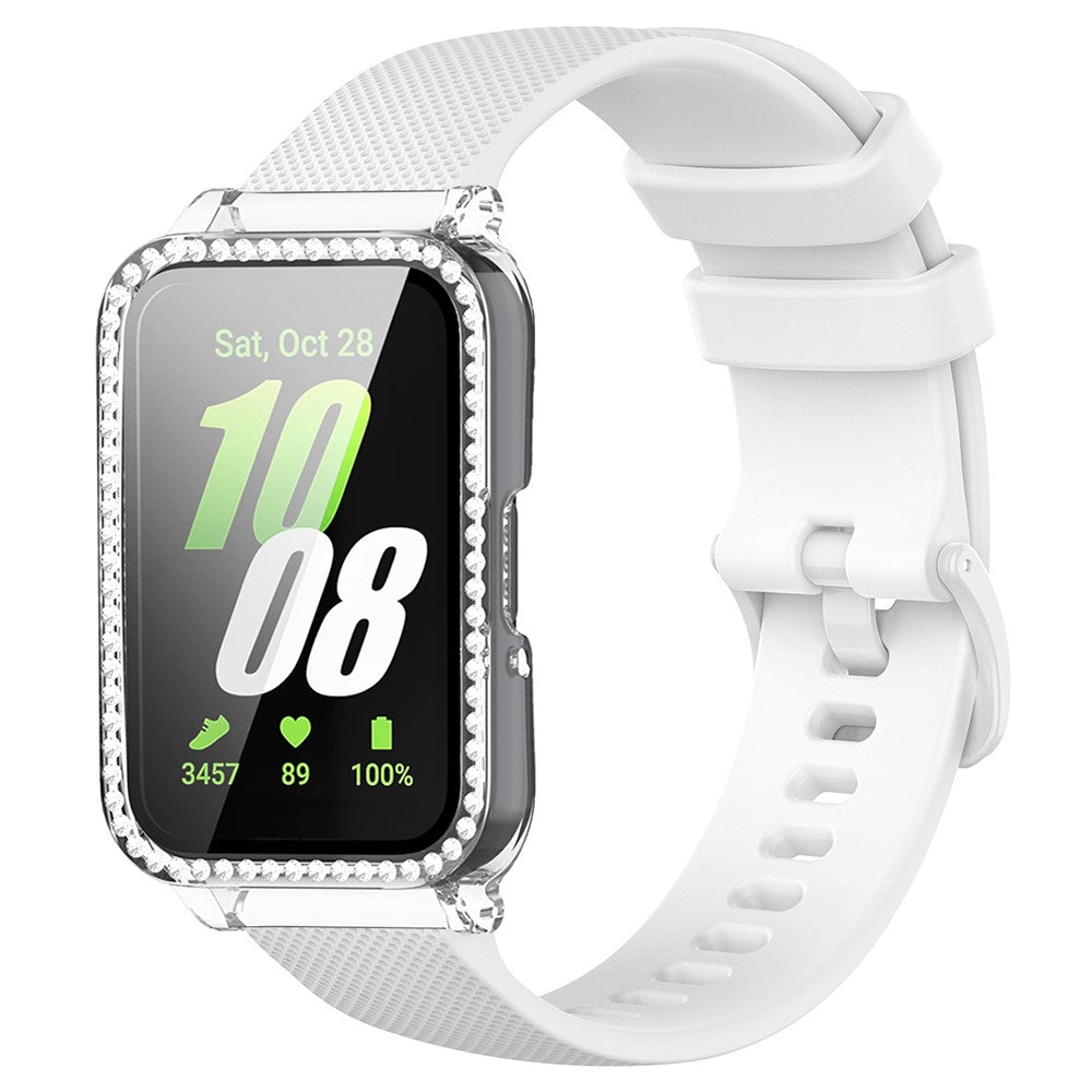 Very Beautiful Samsung Galaxy Fit 3 Silicone Strap - White#serie_4