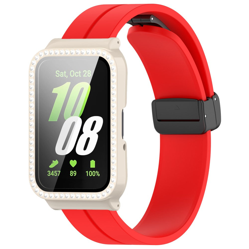 Great Samsung Galaxy Fit 3 Glass Strap - Red#serie_8