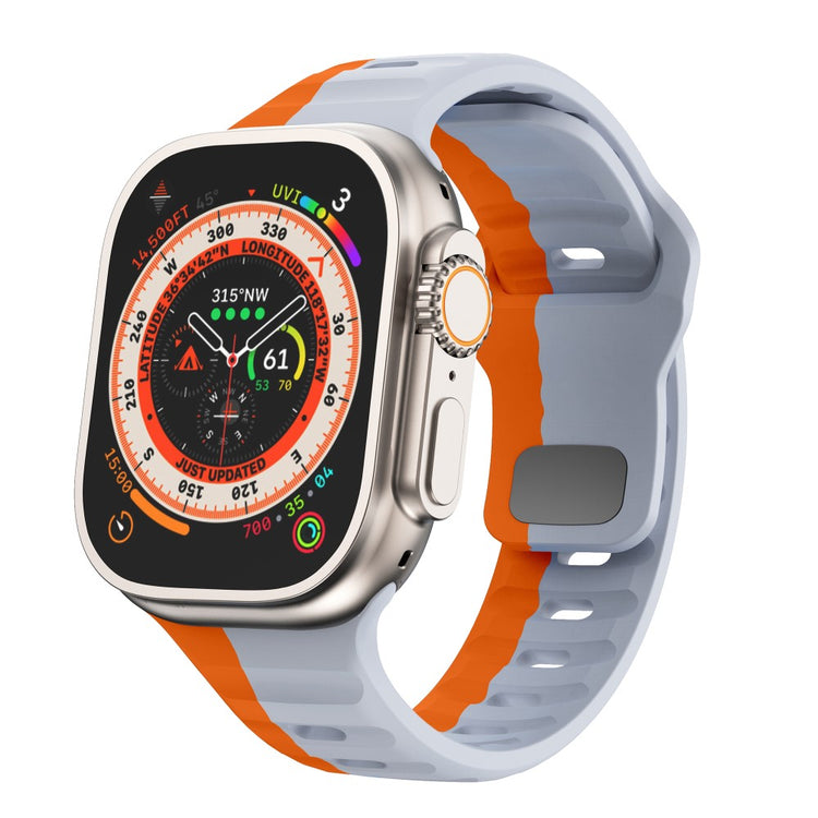 Tough Apple Smartwatch Silicone Universel Strap - Orange#serie_10